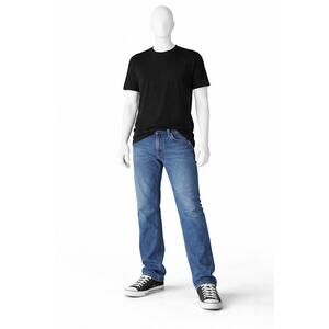 Levi’s 505 Straight Jeans Womens 30x28 10S Blue Stretch Denim Mid Rise Casual